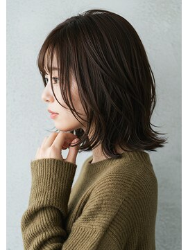 アントワープトーキョー(antwerp TOKYO) 30代40代外ハネミディアムレイヤー髪質改善酸性ストレート