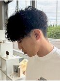 甲府昭和町波巻きスパイラルパーマツイストパーマメンズマッシュ