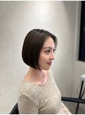 前下がりボブ 大人ボブ