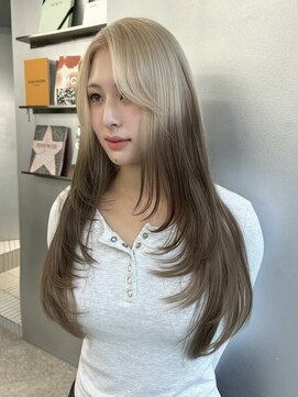 ペレ アネックス 大阪梅田茶屋町店(PELE ANNEX) くびれヘア/アプリコットオレンジ/夏のヘアアレンジ/梅田