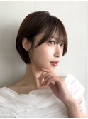 ［横顔美人を叶えるショートヘア］