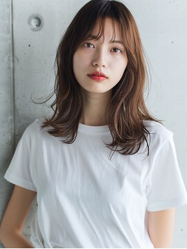 フィット ヒュー 千葉(fit hue) 黒髪/オリーブグレー/ココアベージュ/小顔/クラゲヘアー【千葉