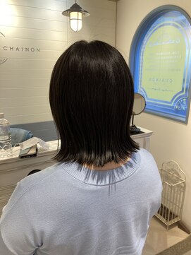 シェノン 赤羽店(CHAINON) 切りっぱなしナチュラル外ハネボブ赤羽美容室