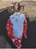 3歳さんの七五三、着付け