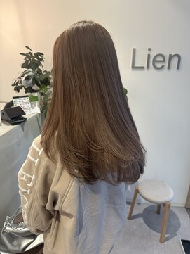 リアン(Lien) ヘーゼルベージュ/ダブルカラー/ブリーチ/レイヤー/髪質改善