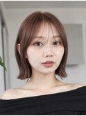 ニュアンスシースルーくびれボブ