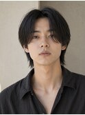 メンズセンターパート メンズストレート 髪質改善 縮毛矯正