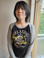 ツイギー 宮西店(TWiGGY) 切りっぱなし×レイヤーウルフ