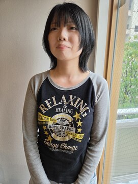 ツイギー 宮西店(TWiGGY) 切りっぱなし×レイヤーウルフ