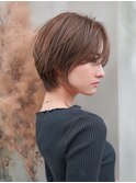 【GEEKS渋谷】ナチュラルショートウルフ/レイヤー/小顔/秋カラー