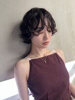 ブローチ 表参道(broocH) ショートボブ/オリーブベージュ/パーマ/ボブパーマ/ショートヘア