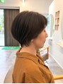 ソレ 森田店(SOLE.)&nbsp;白髪ぼかし×襟足スッキリ後頭部ふんわり小顔ショート