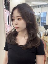 ガーランドウメダ(Garland umeda)&nbsp;チョコレートカラー、レイヤーカット　担当　垣内　6749