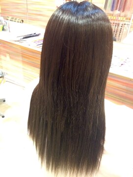 エクステンション スパイスガール(SPICE GIRL) 地毛肩ラインから  ストレートエクステ