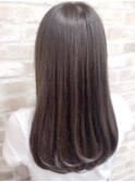 ココアブラウン/ロング/ツヤ感/ブリーチなし