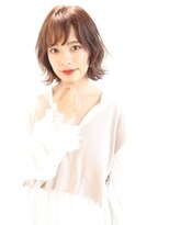 ワールドビューティビバルト 宝塚店(WORLD BEAUTY VIVALTO)&nbsp;30代40代50代マッシュウルフミルクティベージュ_シースルー