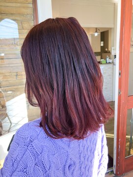 オシャマヘアー ウエスト店 グラデーションカラー