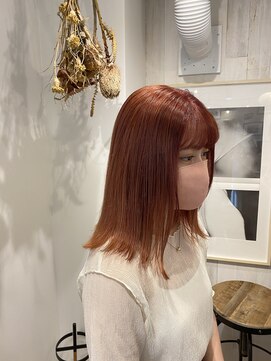 ヘアーワークス ヘルム 渋谷店(HAIR WORKS HELM) [HELM渋谷]オレンジコーラル