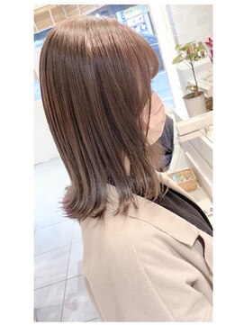 ネオリーブカフ 鶴ヶ峰店(Neolive caff) さりげなハイライト×柔らかベージュ