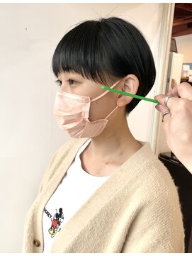 エルエスヘアー(LS HAIR) 【片山陽基】ぷつっとワイドバングのマッシュショート