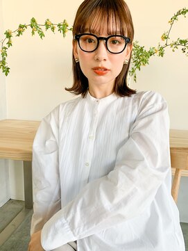 アンアミ キチジョウジ(Un ami Kichijoji) 【unami】切りっぱなしミディアム×大人タイトヘア 澤田杏奈