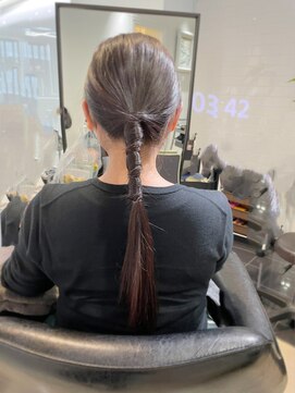 ラブクロムトーキョー オモテサンドウ(LOVECHROME OMOTESANDO) 簡単☆オシャレなタイトヘアアレンジ　表参道髪質改善