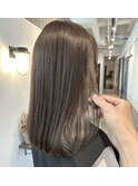 ブリーチなしモーブベージュ