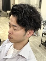 デューヘアー(due hair)&nbsp;MEN'S HAIR オールバック/ワンカールパーマ