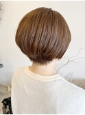 20代30代40代ストレートボブリップラインミルクティベージュ