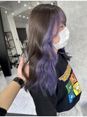インナーカラー/ヴァイオレットカラー/艶髪