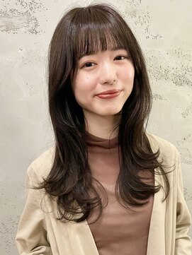 ノラ ヘアーサロン(NORA HAIR SALON) ナチュラル小顔前髪あり後れ毛サイドバング結べるボブくびれヘア