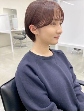 キートス 高知店(kiitos) ○ピンクラベンダーシースルーマッシュショート20代30代40代