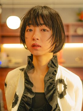 ベンジー 青森店(benji) 顔まわりにレイヤーを入れたショートボブ