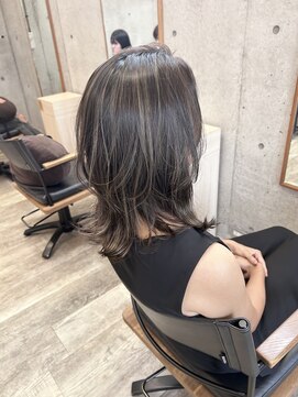 ヘアメイク ゼロ(0) グレージュハイライト