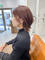 ネイロ 錦糸町(NeiRo)&nbsp;魅力倍増カールセミディシアーカラーダークアッシュショートヘア