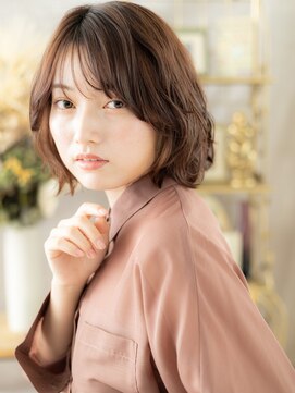 カバーヘアアンドスパ ブリス 浦和(COVER HAIR&SPA bliss) ナチュラルくびレイヤー前下がりボブパーマa浦和20代30代40代