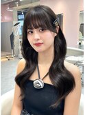 韓国ヘア ワンホンヘア くびれヘア レイヤーカット