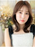 大人ガーリー透けバングモテ髪ひし形レイヤーh3上尾20代30代40代