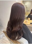 ラベンダーピンク レイヤーカットで動きのあるヨシンモリ r