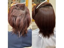 カシュカシュ(cache cache)の雰囲気（エイジング毛に美髪ストレート☆【用賀駅髪質改善縮毛矯正】）