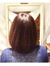 カット＋オーガニックカラー白髪染めリタッチ　￥8800　炭酸クレンジング付き