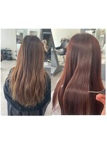 ガルボヘアー 桟橋店(garbo hair)&nbsp;オイルカラーカシスレッド