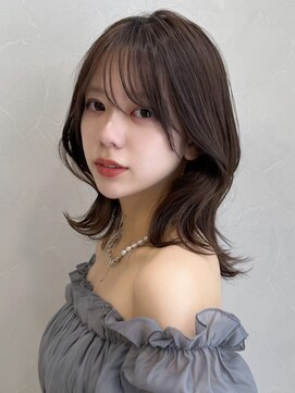 アグノス 青山(Agnos) ワンカールグランマッシュ外ハネボブデザインカラーうるツヤ