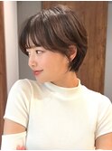 耳掛けコンパクトショートボブ小顔ショート白金目黒