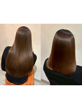 【愛媛/松山】髪質改善×ブリーチなし艶カラーで美しい髪に＊女性スタイリスト対応で相談しやすさも◎