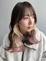 ロワンバイアルティナ 横須賀中央店(Rowan by artina)&nbsp;ホワイトインナー/ゆるふわミディアム/ヘーゼルブラウン