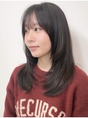 艶髪レイヤーカット/新潟レイヤー/韓国/顔まわり/顔周り/ボブ