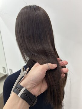 ディジョン 自由ヶ丘(Dijon) 韓国顔まわりレイヤーカットグレージュオリーブベージュブラウン