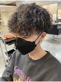 メンズマッシュパーマ波巻スパイラルパーマツイストパーマ