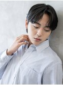ナチュラル韓国風センターパート